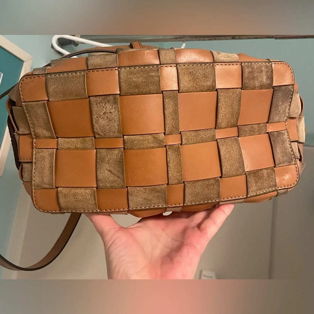 Michael Michael Kors Vivian Large Woven Suede Hobo - Picture 14 of 16